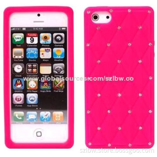 Baby breath silicone case for iPhone, unique design, large quantity in stock, no MOQ limited